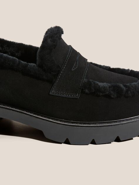 TENDANCE Loafers (natural suede/natural fur)