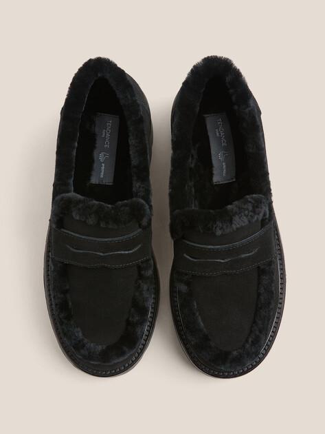 TENDANCE Loafers (natural suede/natural fur)