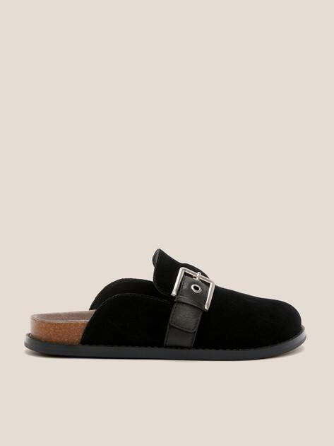 TENDANCE Slippers (genuine suede/genuine leather)