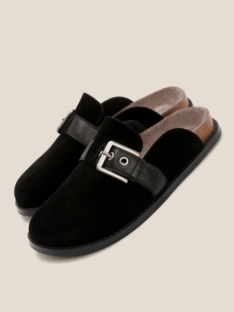 TENDANCE Slippers (genuine suede/genuine leather)