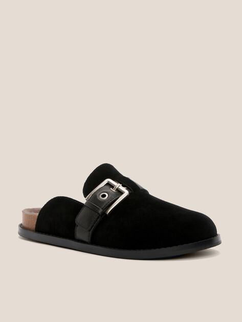 TENDANCE Slippers (genuine suede/genuine leather)