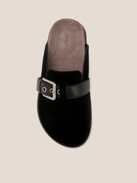TENDANCE Slippers (genuine suede/genuine leather)