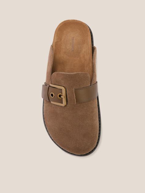 TENDANCE Slippers (genuine suede/genuine leather)