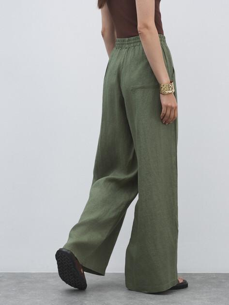 MAISON DAVID Palazzo trousers (linen)