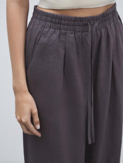 MAISON DAVID Palazzo trousers (linen)