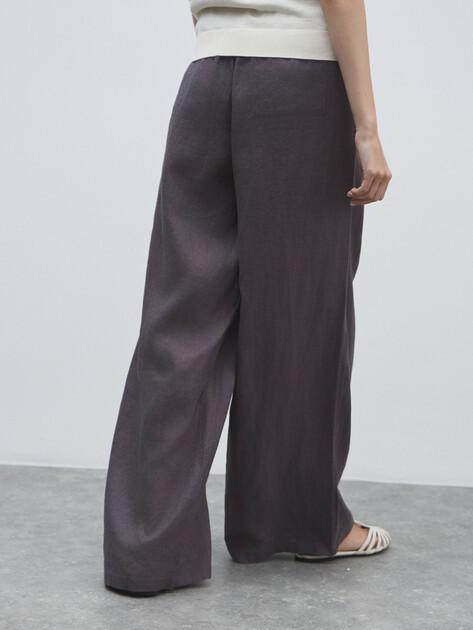 MAISON DAVID Palazzo trousers (linen)