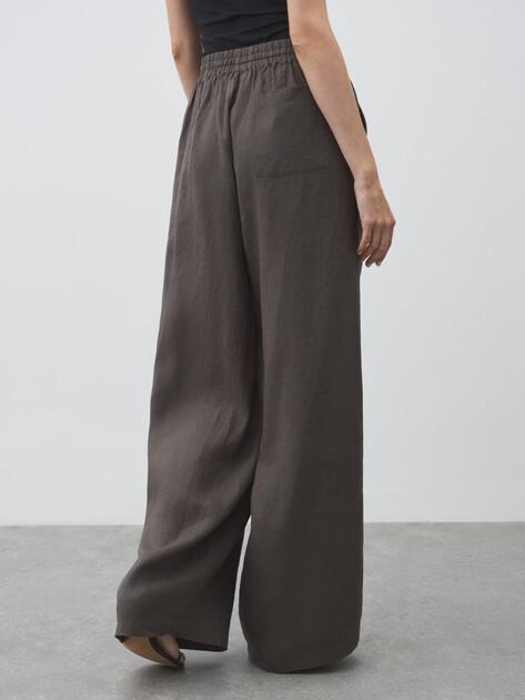 MAISON DAVID Palazzo trousers (linen)
