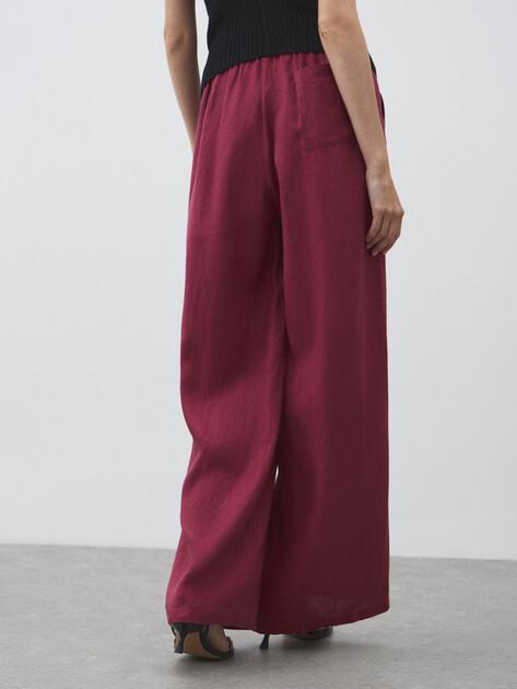 MAISON DAVID Palazzo trousers (linen)