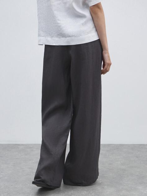MAISON DAVID Palazzo trousers (linen)