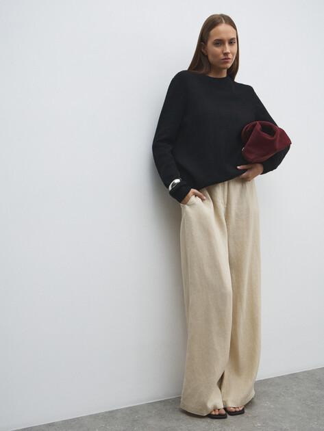 MAISON DAVID Wide-leg trousers (linen)