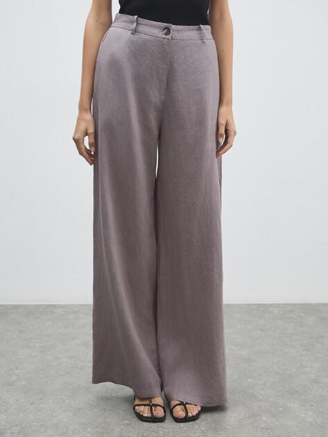 MAISON DAVID Wide-leg trousers (linen)