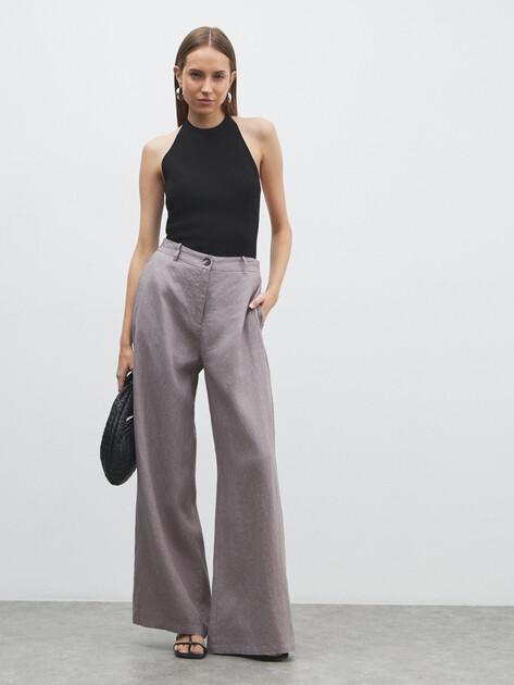 MAISON DAVID Wide-leg trousers (linen)
