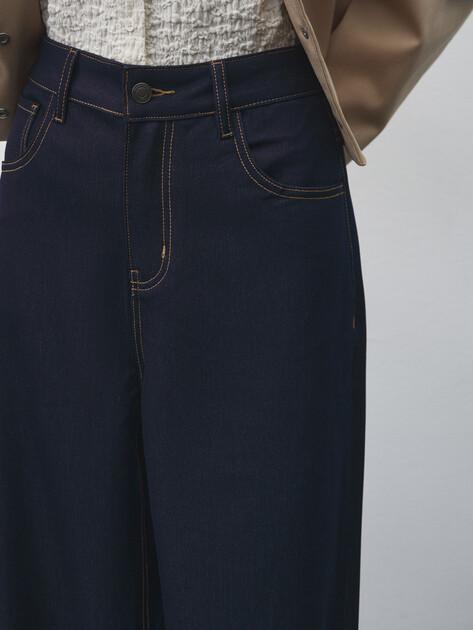 MAISON DAVID Wide-leg jeans (polyester/viscose)