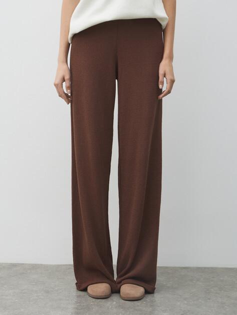 MAISON DAVID Wide-leg trousers (viscose/polyester)