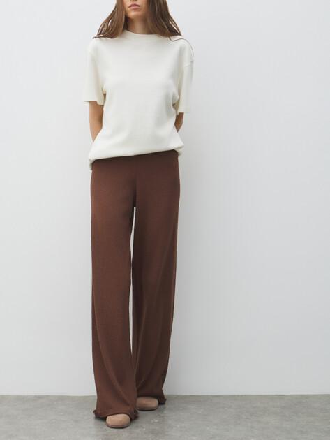 MAISON DAVID Wide-leg trousers (viscose/polyester)