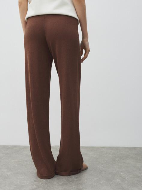 MAISON DAVID Wide-leg trousers (viscose/polyester)