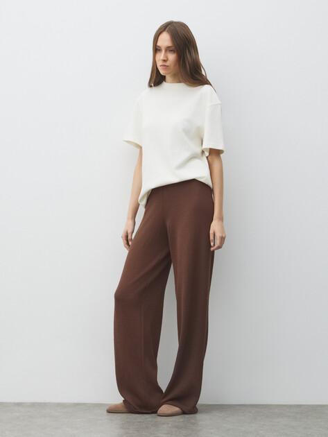 MAISON DAVID Wide-leg trousers (viscose/polyester)