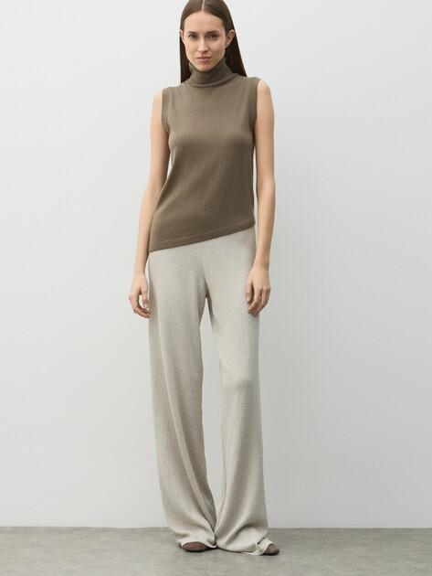MAISON DAVID Wide-leg trousers (viscose/polyester)