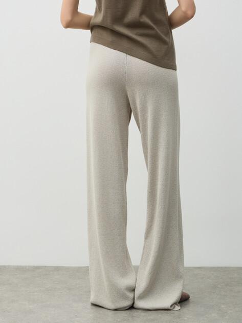 MAISON DAVID Wide-leg trousers (viscose/polyester)
