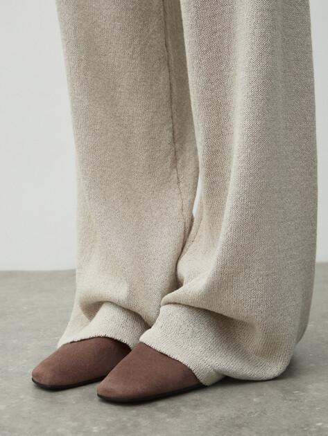 MAISON DAVID Wide-leg trousers (viscose/polyester)