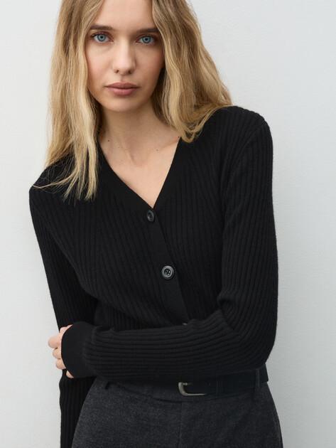 MAISON DAVID Cardigan (natural wool/cashmere)
