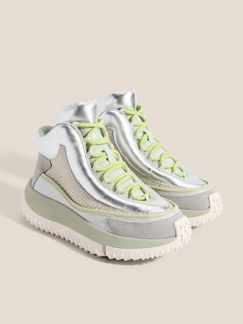4CCCCCEES High-top Kapok Goni sneakers (genuine leather)