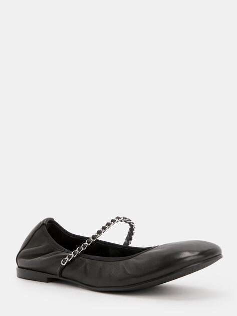 TENDANCE Mary Jane ballet flats (genuine leather/metal)