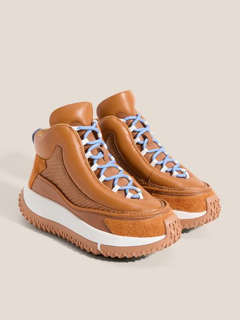 4CCCCCEES High-top Kapok Goni sneakers (genuine leather)