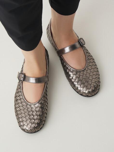 TENDANCE Mary Jane ballet flats (genuine leather)