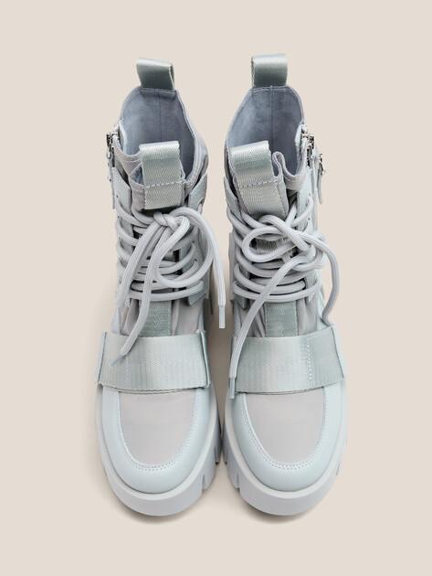 UNITED NUDE Grip Combat Lo Ankle Boots (genuine leather/textile)