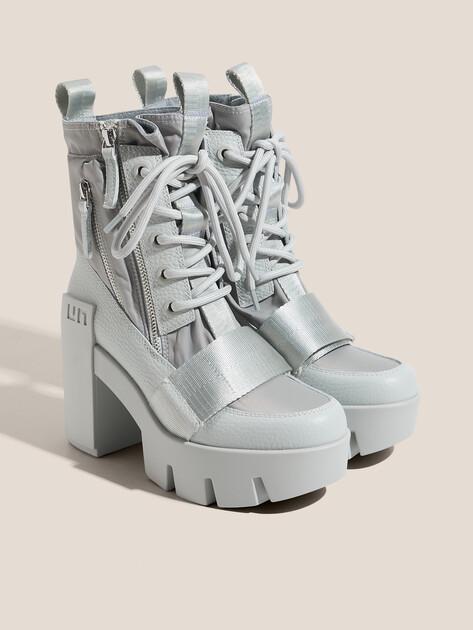 UNITED NUDE Grip Combat Mid Ankle Boots (genuine leather/textile)