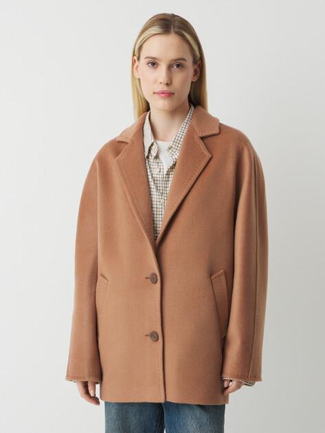 MAISON DAVID Short coat (natural wool)