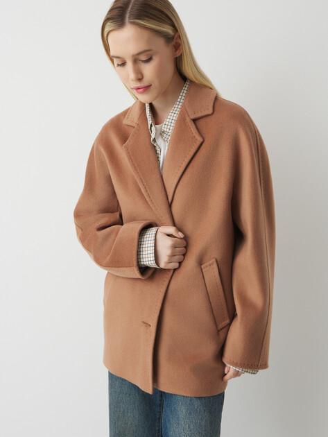 MAISON DAVID Short coat (natural wool)