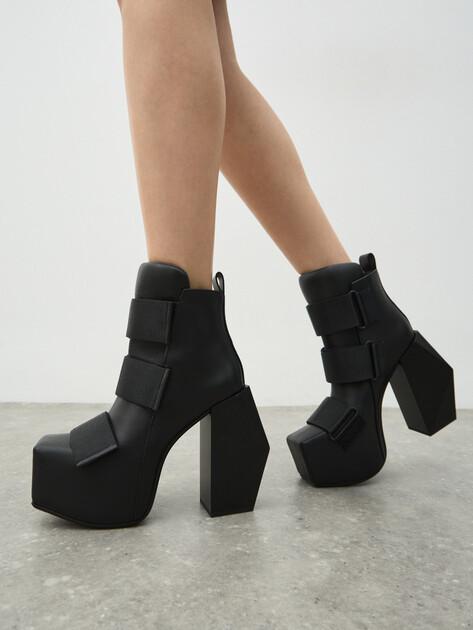 UNITED NUDE Stage Tron Ankle Boots (genuine leather/textile)