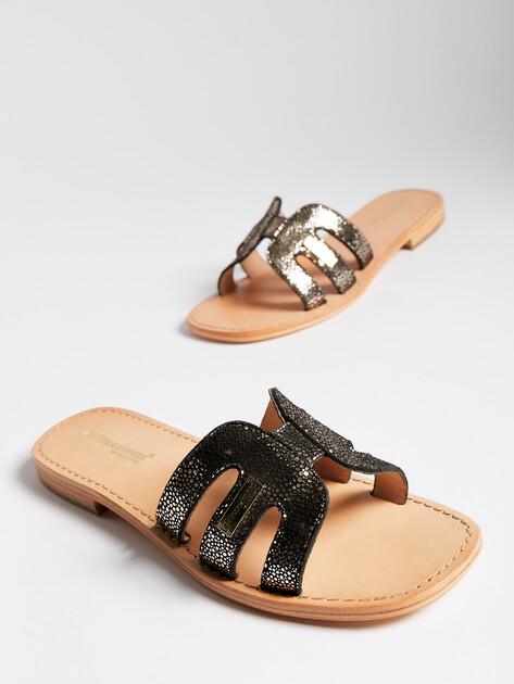 LES TROPEZIENNES Flip-flops (upper and sole made of genuine leather)