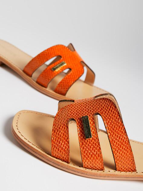 LES TROPEZIENNES Flip-flops (upper and sole made of genuine leather)