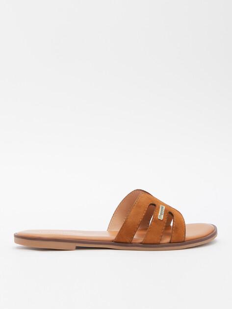 LES TROPEZIENNES Flip-flops (natural suede)