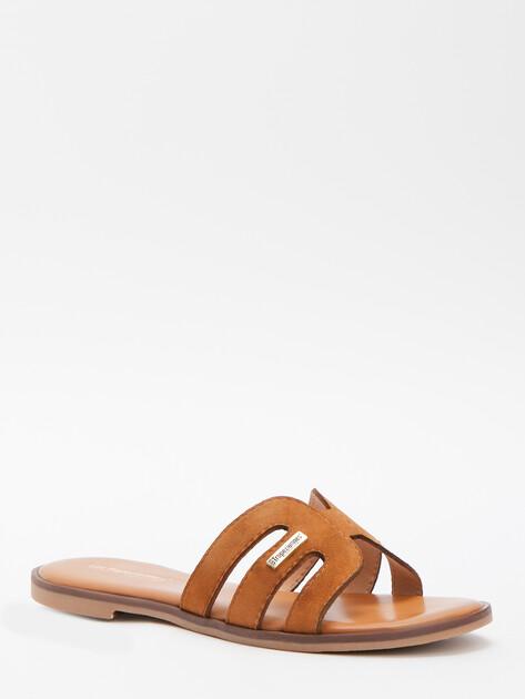LES TROPEZIENNES Flip-flops (natural suede)