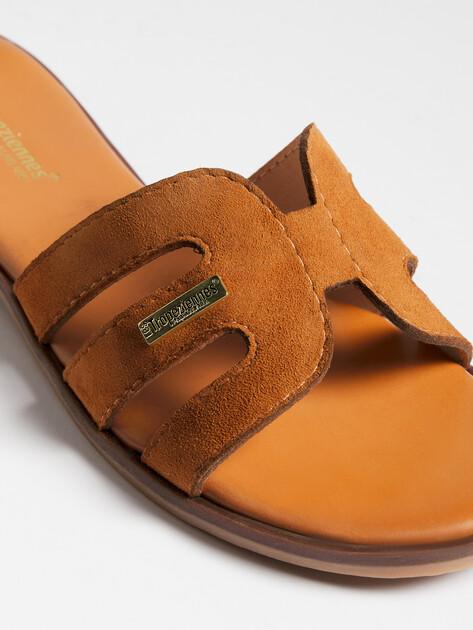 LES TROPEZIENNES Flip-flops (natural suede)