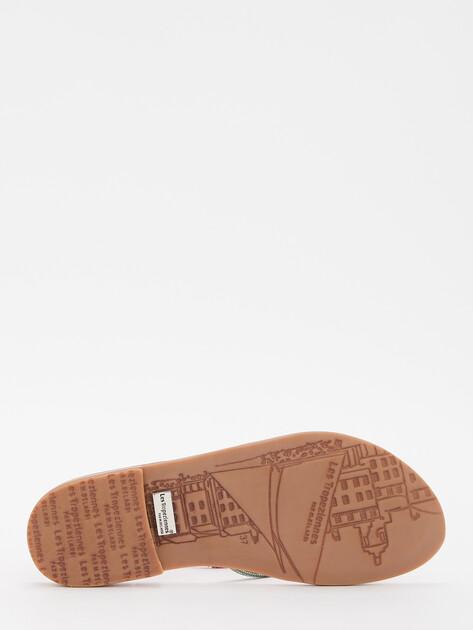 LES TROPEZIENNES Sandals (polyester/genuine leather)