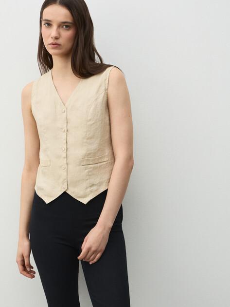 MAISON DAVID Vest (linen)