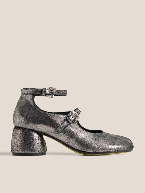 ERNESTO DOLANI ONICE Mary Janes (genuine suede/genuine leather sole)