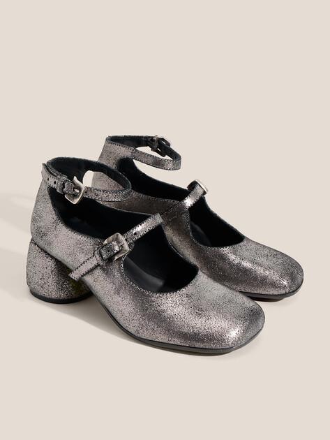 ERNESTO DOLANI ONICE Mary Janes (genuine suede/genuine leather sole)