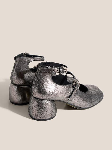 ERNESTO DOLANI ONICE Mary Janes (genuine suede/genuine leather sole)