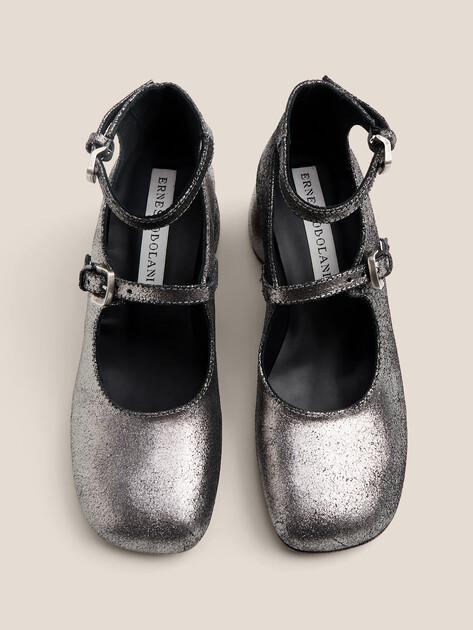 ERNESTO DOLANI ONICE Mary Janes (genuine suede/genuine leather sole)