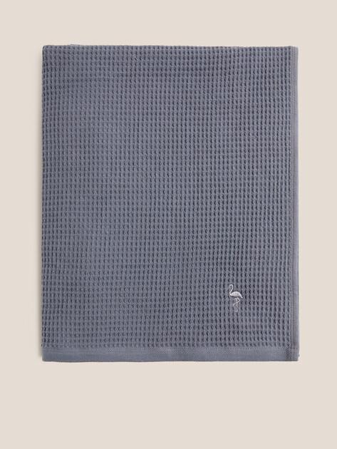 MAISON DAVID Waffle bath towel 100x150