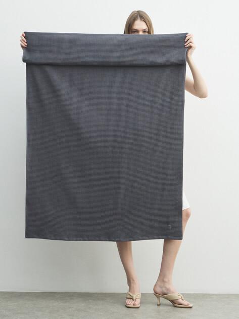 MAISON DAVID Waffle bath towel 100x150