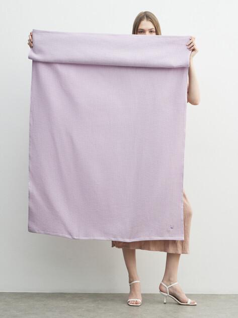 MAISON DAVID Waffle bath towel 100x150
