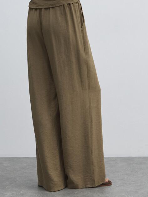 MAISON DAVID Wide-leg trousers (viscose/nylon)