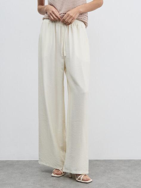 MAISON DAVID Wide-leg trousers (viscose/nylon)